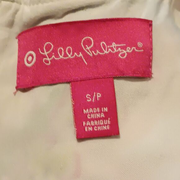 Lilly Pulitzer For Target Nosey Posey Babydoll Top-Small-Sleeveless-Exposed Zip - Picture 8 of 10